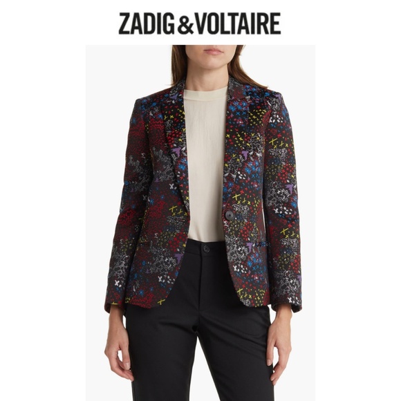 Zadig & Voltaire Vedy Glam Rock Blazer - Picture 1 of 12